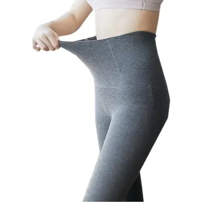 Women's Fleece Leggings Fishbone Design Winter Warm