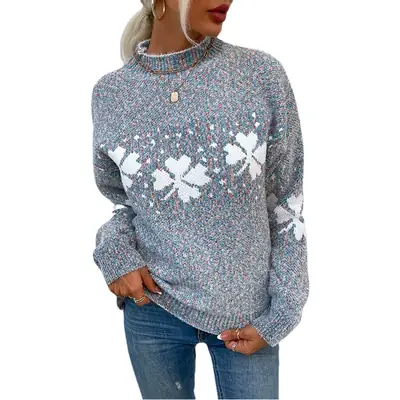 Women's Drizzle 2023 Sweater with Snowflake Design