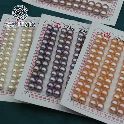 4A Natural Pearl Half-Hole Rings Earrings Accessories