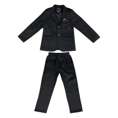 Children's British Style Striped Suit Three-Piece Set