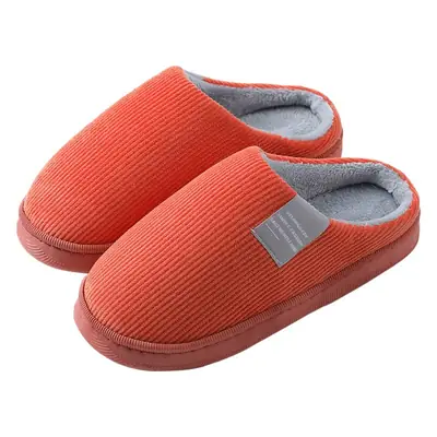 Women's Cotton Furry Slippers Yellow Blue Winter Warm Indoor Non-Slip