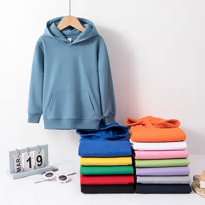 Red Hooded Sweatshirt for Boys Girls Medium Large