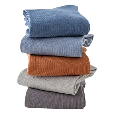 Men's Socks Middle Tube Solid Color Australian Cotton Socks Men's Thick Needle Drawn Commercial Combed Cotton Socks Handmade for Eyes