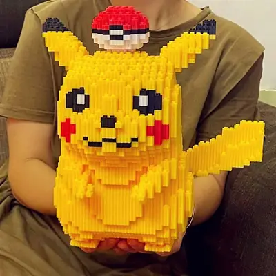 Super Large Pikachu Particle Building Block Toy for Boys Girls