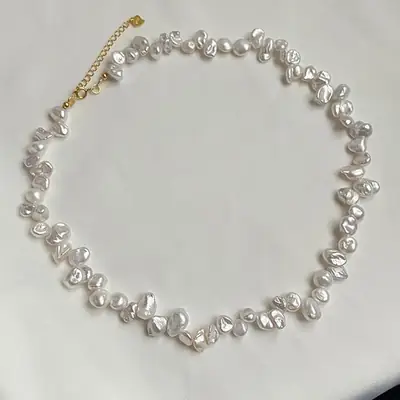 Natural Freshwater Pearl Clavicle Necklace for Women