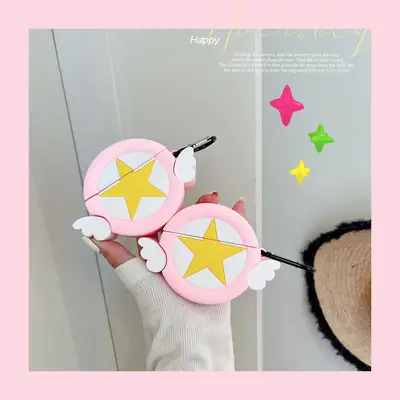 Pink Angel Star Magic Sound Earphone Set
