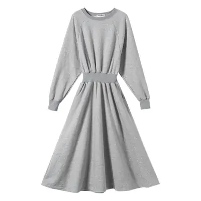 Women Korean Style Slimming Sweatshirt Dress Winter Warm