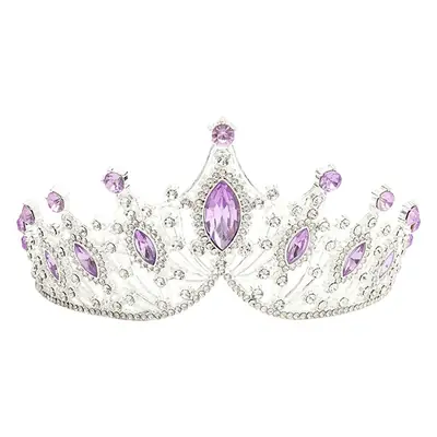 Children's Golden Crystal Crown Hair Clip