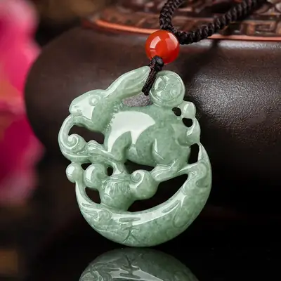 Jade Rabbit Pendant for Men Women Wholesale Gift