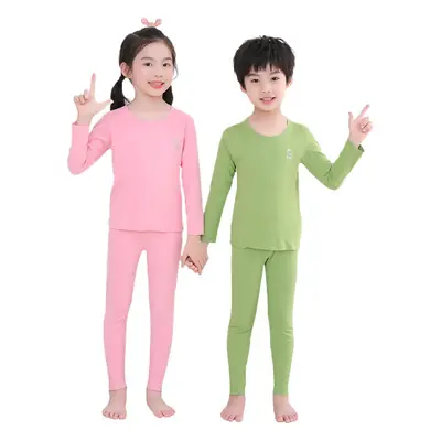 Green Fleece Lined Teen Suit Autumn Warm Wear