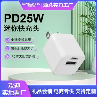 Universal 25W USB Charger for Mobile Phones