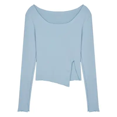 Women Black Long Sleeve T-Shirt 2025