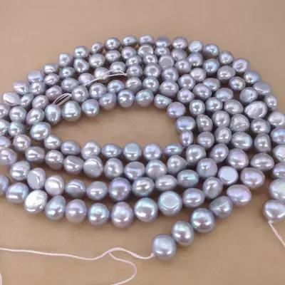 Grey Pearl Beads 6-9mm Special Shape for Jewelry