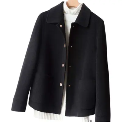 Red Plush Jacket Women Long Sleeve Winter Coat