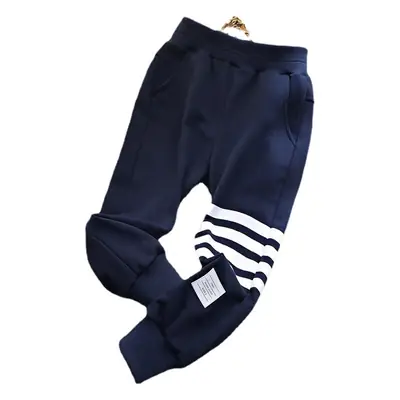 2020 Winter Casual Pants Navy Blue Cotton Long Pants
