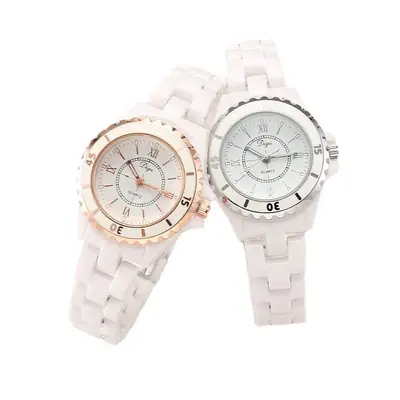 White Ceramic Digital Watch for Women