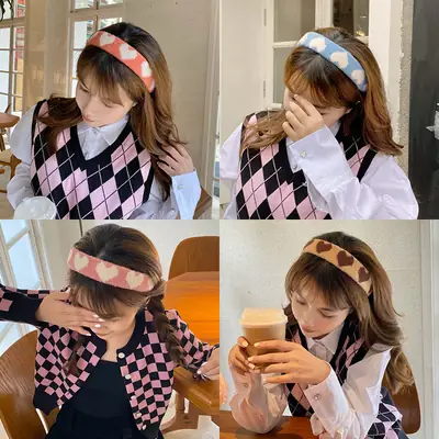 Sweet Love Hair Band Cashmere Wide Brim Headband