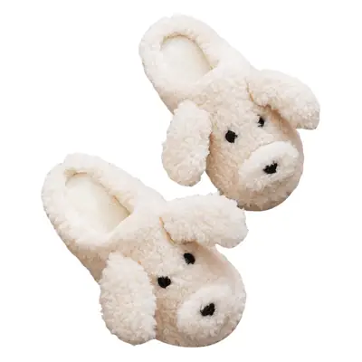 Cotton Slippers Women's Autumn and Winter Cute Household Moonchild Fashion Indoor Non-slip Warm Plush Cotton Slippers Men's