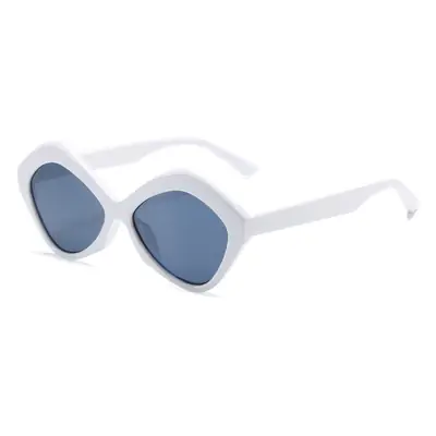 Women Pink Irregular Rhombus Sunglasses