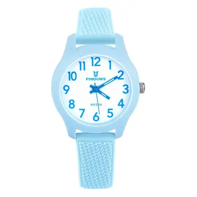 Small Student Exam Watch Black Silicone Strap Quartz
