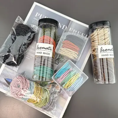 Black High Elastic Hair Rope Band for Hair Accessories