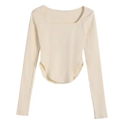 Vintage Irregular Long Sleeve T-Shirt Women 2025 Autumn