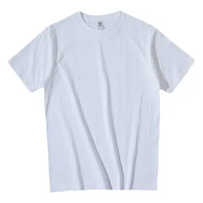 White 220g Cotton Crew Neck T-Shirt for Women