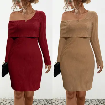 Women's Off-Shoulder Slim Fit 2021 Dress