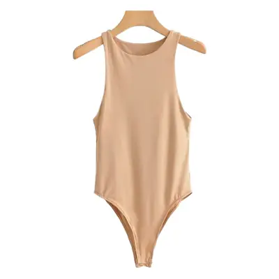 2021 Solid Color Slim Sleeveless Jumpsuit for Women