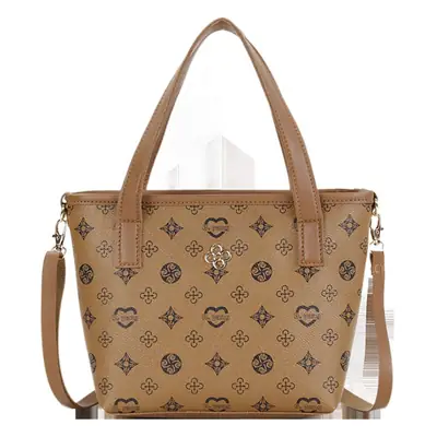 Pink Floral Shoulder Bag for Women Large Capacity