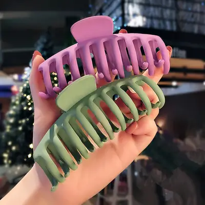 Korean-style Hair Clips Large Grip Shark Clip