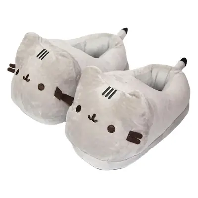 Fat Gray Cat Plush Slippers, Warm and Thickened Indoor Home Autumn and Winter Cotton Slippers, Cat Couple Slippers, Manufacturer Wholesale