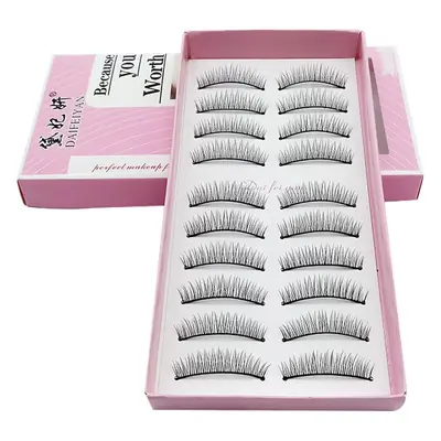 217 False Eyelashes Natural Fresh Daily Hard Stem