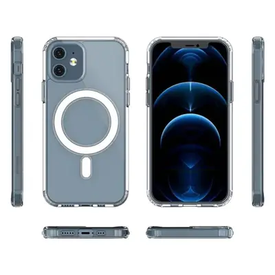 Transparent Apple Magnetic Phone Case Wireless Charging Drop Proof