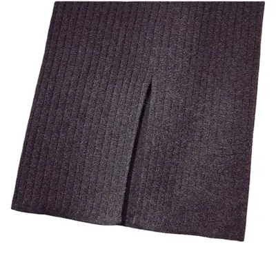 Core-spun Wool Split Skirt Long Waist Knitted Hip Cover Autumn Winter
