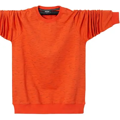 Men Navy Blue Long Sleeve T-Shirt 6XL