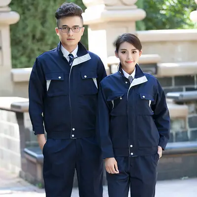 Blue Welder Pajamas for Men Women Spring Autumn Workwear