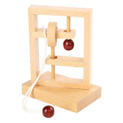 Children's Wooden Unlocking Toy Three-Brothers Ring Solving Set