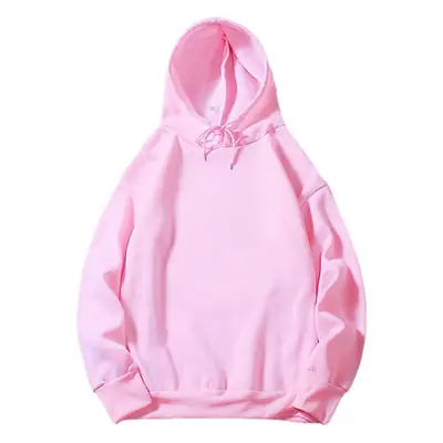 Men's White Hooded Sweatshirt Winter No Pocket