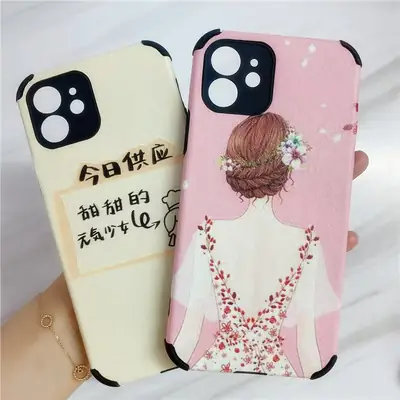 Apple iPhone 16 E 15PROMAX Cartoon Lambskin Protective Case