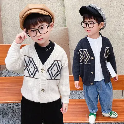 Boys Knitted Cardigan Jacket 2025 Casual Wear