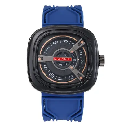 Cassen Rui Red Silicone GPS Watch for Men
