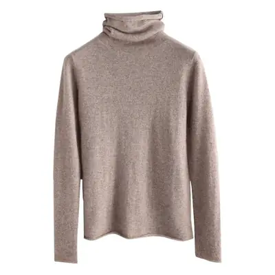 Women Wool Piled Collar Sweater Green Long Sleeve