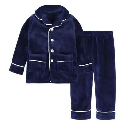 Girls Pajamas Coral Lip Print Flannel Suit Winter