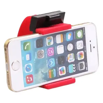 Car Phone Holder with Red Strap for Mobile Devices