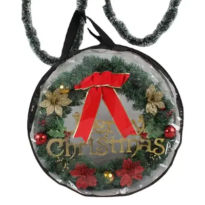 Transparent Christmas Tree Wreath Storage Bag