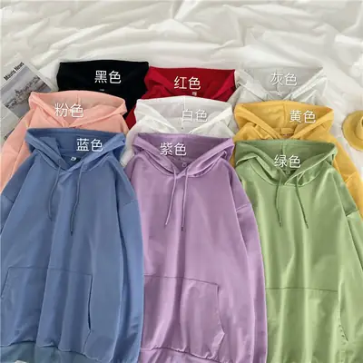 Women's Velvet Hooded Sweatshirt Autumn Winter Long Sleeve