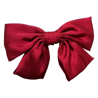 Red Big Bow Hairpin Back Clip for Girls