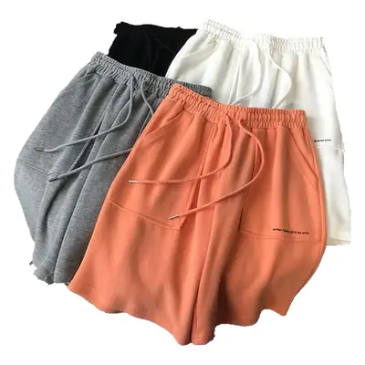 Women Printed Shorts Light Grey Casual Mid-Pants