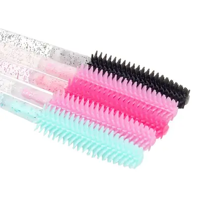 Crystal Rod Eyelash Brush Set Pink 10.8cm